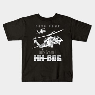 Pave Hawk HH-60G Search and Rescue Helicopter Us Navy Air Force Kids T-Shirt